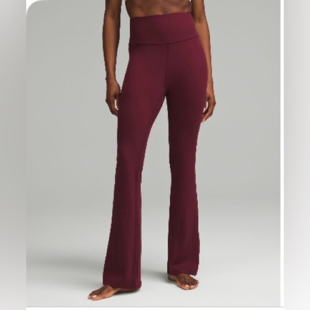 Lululemon Groove Super High Rise Flare Pant - Garnet